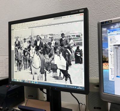 La Fototeca del ICAS restaura un  positivo original propiedad de la Hermandad del Rocío de Triana