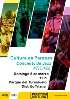 El Parque del Turruñuelo del distrito Triana acoge este domingo la primera cita del programa ‘Cultura en Parques’ impulsado por el Ayuntamiento de Sevilla con un concierto de jazz