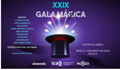 El Teatro Alameda comienza el año con la 29 edición de la Gala Mágica