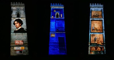 Llega a la Torre de Don Fadrique el vídeo mapping que recrea el universo de Bécquer