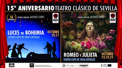 El Teatro Lope de Vega del ICAS celebra el 15 aniversario de la Compañía de Teatro Clásico de Sevilla