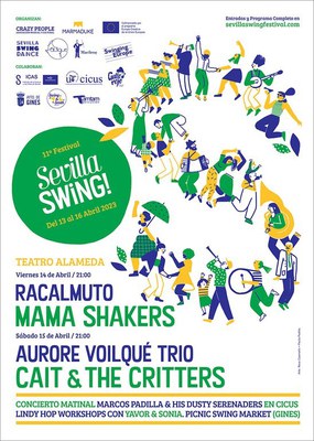 Sevilla Swing! celebra su 11 edición en el escenario del Teatro Alameda con las actuaciones de Racalmuto, Mama Shakers, Aurore Voilqué Trio y Cait and The Critters